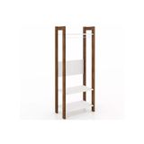 Armário Closet Tecno Mobili AZ1029 c/Cabideiro Branco/Nogal