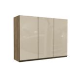 Armario De Cozinha Modulado Maxxi G767 3 Portas Vidro Nogal Kappesberg