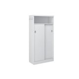 Armario Multiuso Casal 528 C 2 Portas De Correr Branco Carraro