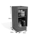 Gabinete Modulado Kappesberg Maxxi G741 s/Tp Nogal