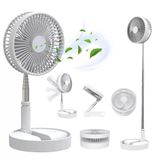 Ventilador Portátil Silencioso Dobrável Retrátil Com Bateria Aro 20 Cm Bm-f917