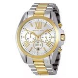 Relogio Michael Kors Mk5627 Bradshaw 43mm Dourado/prata Á Prova D´água