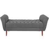 Recamier Grecia 150cm Suede Cinza Escuro Mpassos