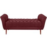Recamier Grecia 150cm Suede Vermelho Escuro Mpassos
