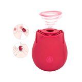 Sugador De Clitóris Recarregável Vibrador Feminino Rosa