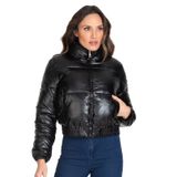 Jaqueta Puffer Feminina Metalizada Select Preto P