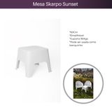 Mesa Quadrada Sunset Branca