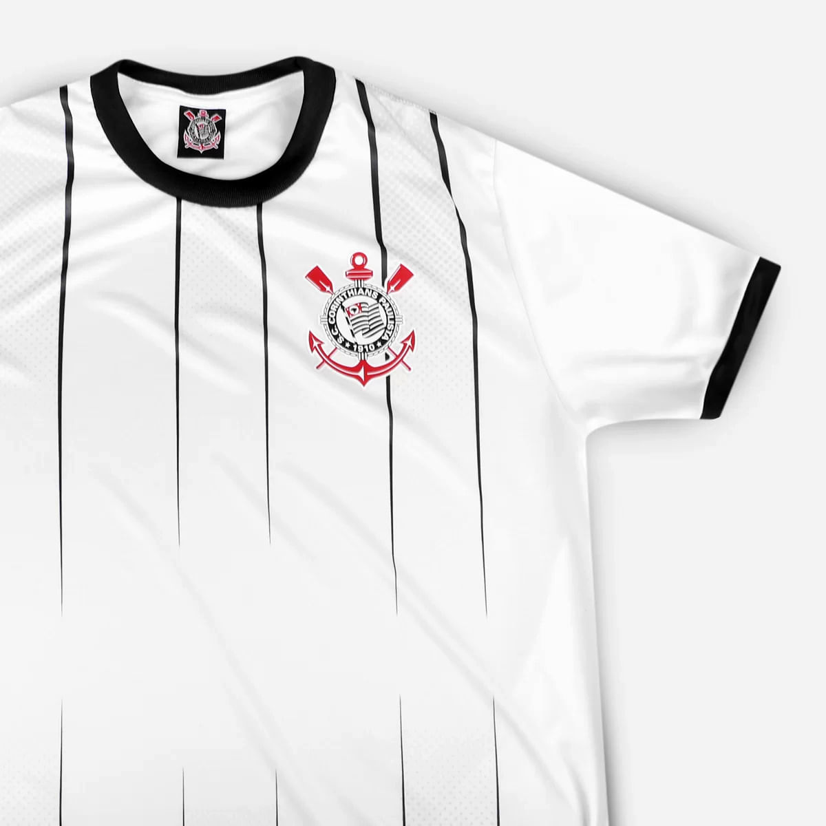 Camiseta Corinthians Layer Preto/Branco