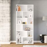 Estante Livreiro Xangai Com 12 Nichos-branco