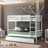 Beliche Teen Play Com Cama Auxiliar - Madeira Maciça - Casatema