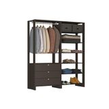 Estante Closet Yes 160cm Com 3 Gavetas E 6 Nichos  - Grafite