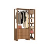 Estante Closet Yes 120cm 1 Cabideiro E 6 Nichos - Montana