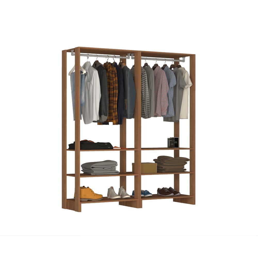 Estante Closet Yes 160cm Com 2 Cabideiros - Montana