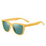 Óculos De Sol Feminino Quadrados Polarizado Dokly C3 Amarelo Polarizado