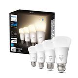 Lâmp. Inteligente Led Philips Hue White A19, Bluetooth/zigbee (hue Hub Opc.), Comp. C/ Alexa E Google Assist. - Cert. Humans, Branco (apenas