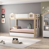 Treliche Infantil Garden C/ Painel Superior Natural/branco  Casatema