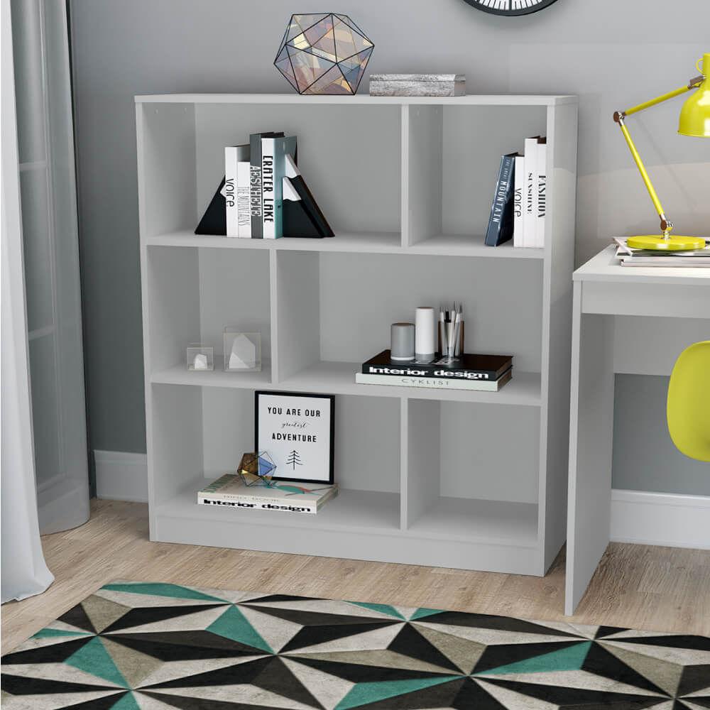 Estante Com 6 Nichos B25 - Branco