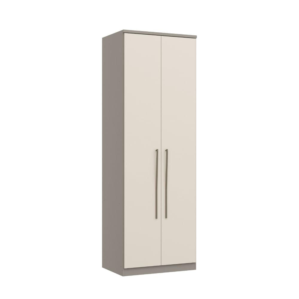 Guarda Roupa Modulado Elegance 2 Portas E 2 Gavetas-cinza/off White