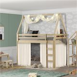 Beliche Montessoriana Prime Com Telhado Vi E Tenda Natural/creme-casatema