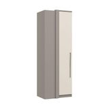 Guarda Roupa Modulado Elegance Canto Reto 1 Porta-cinza/off White