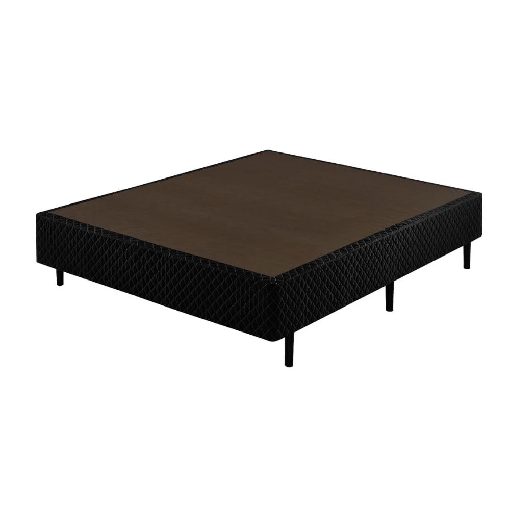 Sommier Casal Duofy Em Poliéster 138x188x40 - Preto
