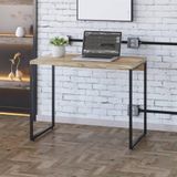 Escrivaninha Dynamica Industrial 90 Cm - Carvalho/preto