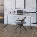 Escrivaninha Dynamica Industrial 150 Cm - Preto/snow