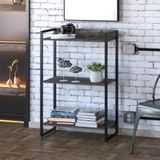 Estante Dynamica Industrial 60 Cm - Carvalho Dark/preto