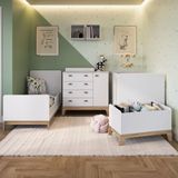 Quarto De Bebê Gêmeos Favo De Mel Completo - Branco