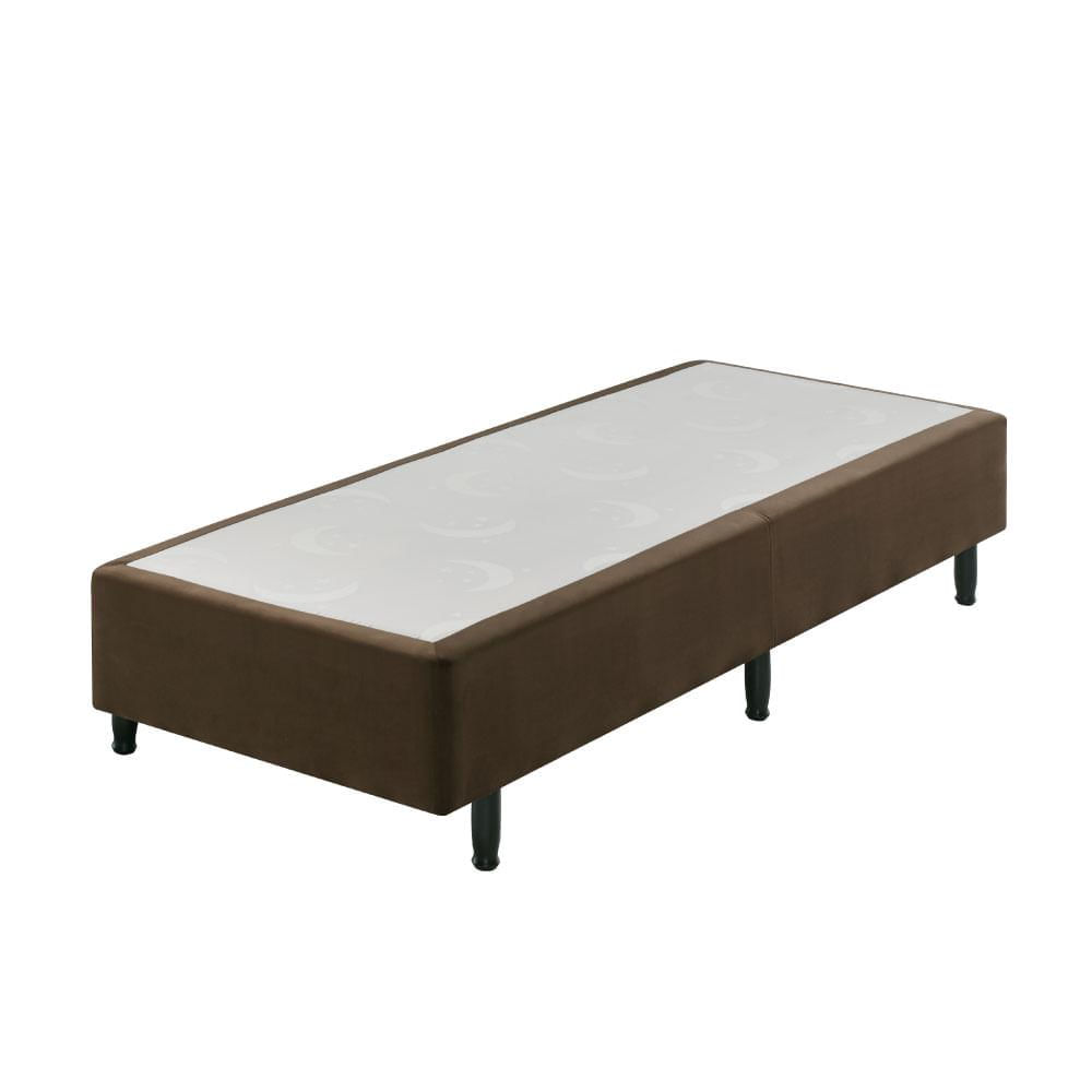 Sommier Solteiro Comfy Veludine 88x188x37 - Marrom