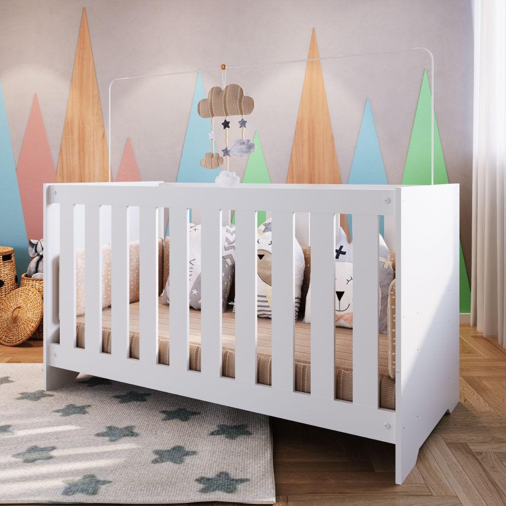 Berço Mini Cama Aconchego 3 Em 1 - Branco
