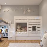 Beliche Infantil Star Plus Com Janela Branco - Casatema