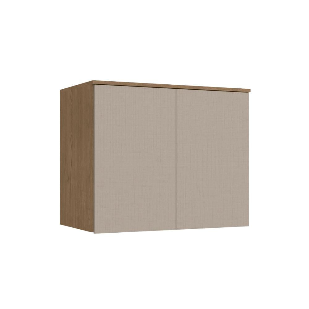 Armário Aéreo Modulado Requinte Com 2 Portas - Macadâmia/duna Line