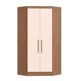 Guarda Roupa Modulado Infinity De Canto Com 2 Portas - Macadâmia/rosa