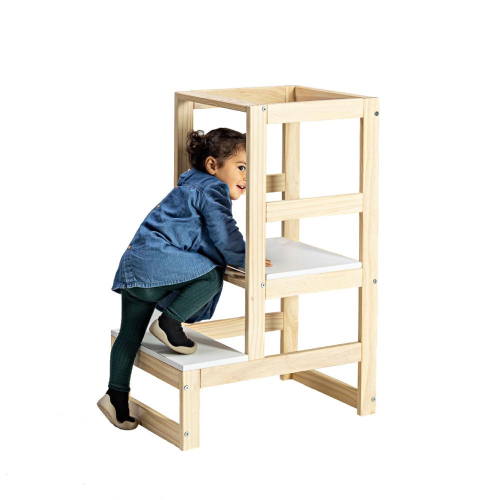 Torre De Aprendizagem Autônoma Natural/branco - Casatema