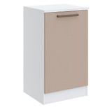 Mesa De Cabeceira Modulada Requinte Com 1 Porta - Branco Line/duna Line