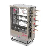 Forno Rotativo Tubular Pr-6100tr Duo -  Aprox. 100 Kgs De Carne 10 Espetos - Progás Gás Glp - Botijão Progás