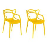Kit 2 Cadeiras Allegra - Amarelo