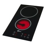 Fogão Elétrico Touch Cooktop 2 Bocas Ideal P/ Studio Fischer