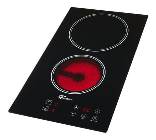 Fogão Elétrico Touch Cooktop 2 Bocas Ideal P/ Studio Fischer