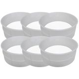 Kit 6 Formas Para Queijo Canastra De 1Kg Sem Fundo Injesul