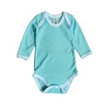 Body Bebê-bener Babys-body Menino-azul Bebe-manga Longa