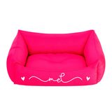 Cama Pet Para Cachorro Gato M 57x37cm Rosa Mel