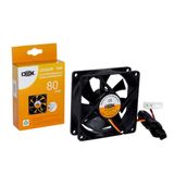 Cooler Para Gabinete 8 Cm 80mm 80x80x25mm 2 Plugues