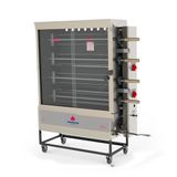 Forno Rotativo Infravermelho Pr-621un -  Aprox. 40 Kgs De Carne  Ou 20 Frangos 4 Espetos Universais- Progás Gás Glp - Botijão Progás