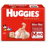 Fralda Huggies Supreme Care M 40 Unidades