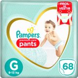 Fralda Descartável Pampers Premium Care Pants G 68 Unidades