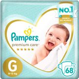 Fralda Descartável Pampers Premium Care G 68 Unidades