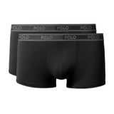 Kit Com 2 Cuecas Boxer Sport Preta - Polo Match M