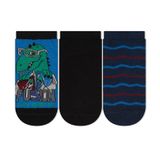 Kit 3 Pares De Meias Soquete Masculina Cia Da Meia Preto 31/34